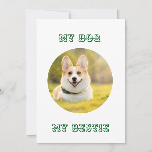 Plantilla fotográfica personalizada para mi perro  (Anverso)