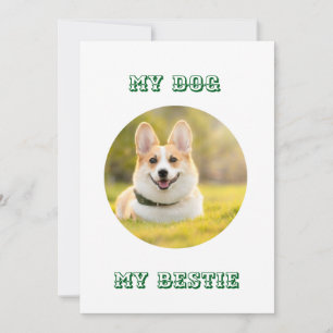Plantilla fotográfica personalizada para mi perro