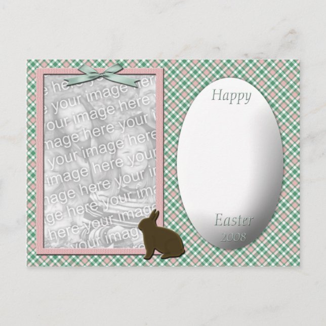 Plantilla fotográfica verde de Semana Santa (Anverso)