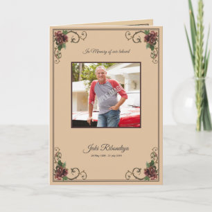 Plantilla fúnebre conmemorativa del programa