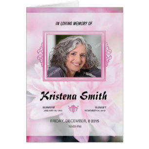 Plantilla fúnebre conmemorativa del programa