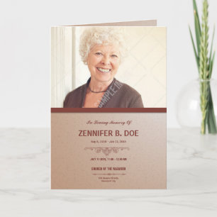 Plantilla fúnebre elegante del programa