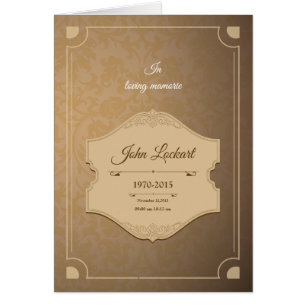 Plantilla fúnebre imprimible del programa