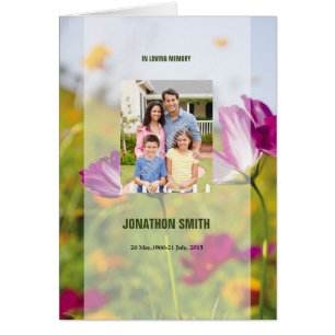 Plantilla fúnebre imprimible del programa