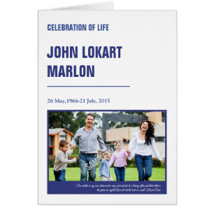 Plantilla fúnebre imprimible del programa