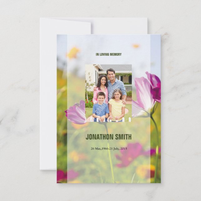 Plantilla funeral impresa (Anverso)