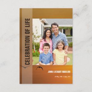 Plantilla funeral impresa