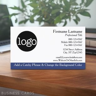 Plantilla general de tarjeta de visita con logotip