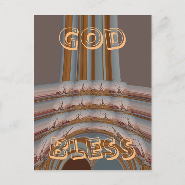 Plantilla horizontal de postal (Anverso)