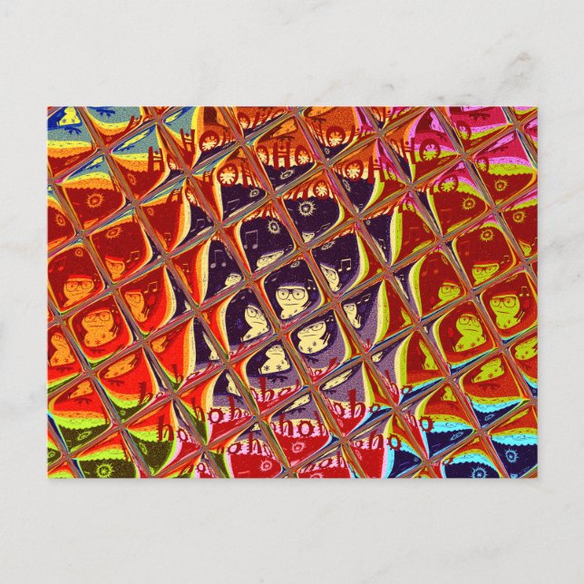 Plantilla horizontal de postal (Anverso)