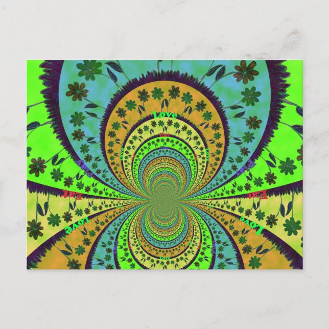 Plantilla horizontal de postal (Anverso)