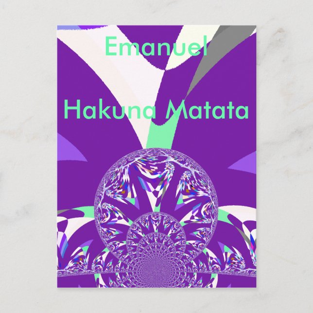 Plantilla horizontal de postal (Anverso)