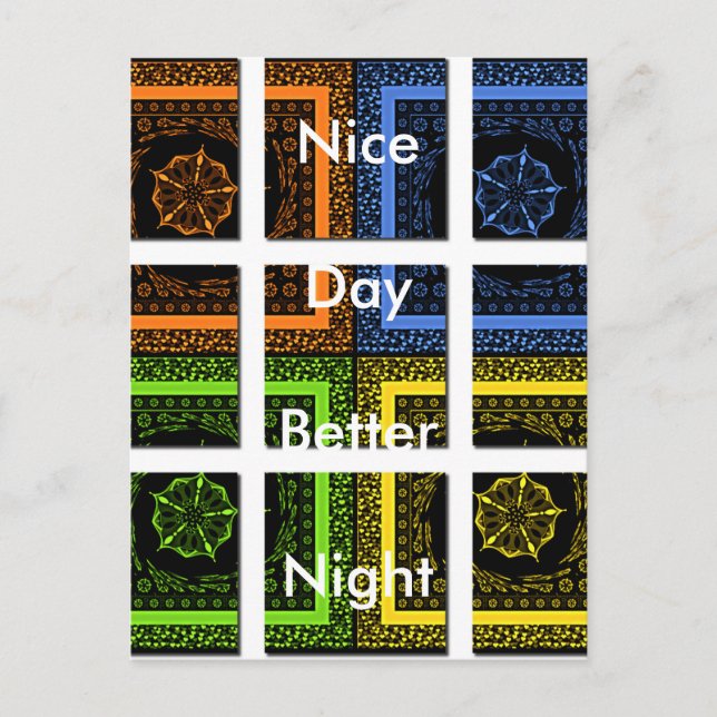 Plantilla horizontal de postal (Anverso)