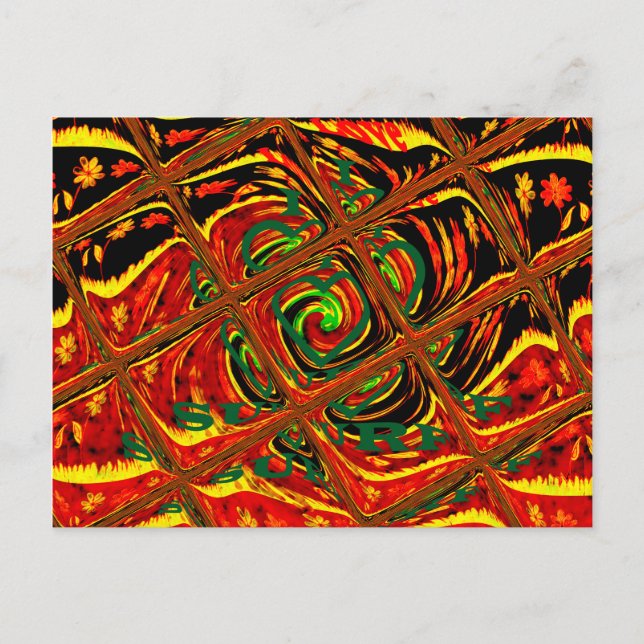 Plantilla horizontal de postal (Anverso)