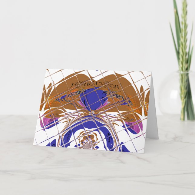 Plantilla horizontal de tarjeta de felicitación (Anverso)