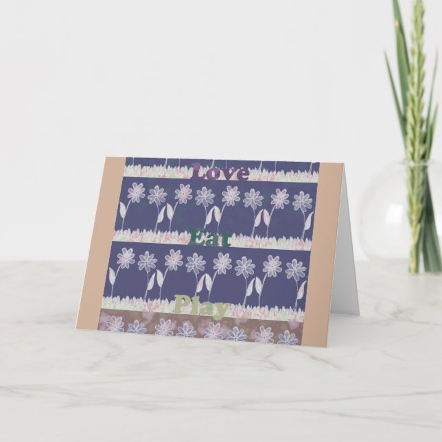 Plantilla horizontal de tarjeta de felicitación (Anverso)