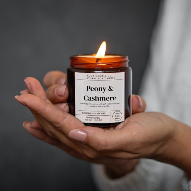 Plantilla Mínima de Etiqueta de Vela Etiqueta pers (Subido por el creador)