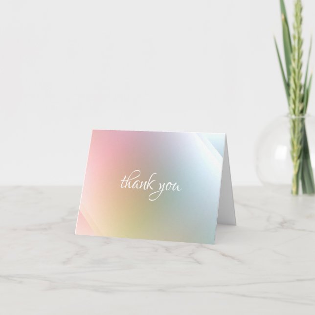 Plantilla moderna abstracta colorida de agradecimi (Anverso)