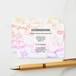 Plantilla moderna de Boda de niebla arco iris colo