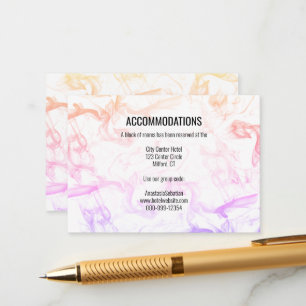 Plantilla moderna de Boda de niebla arco iris colo