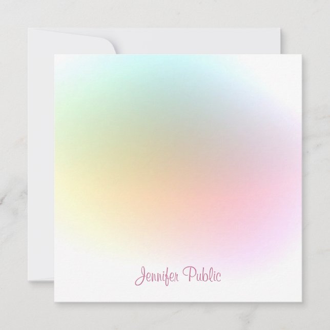 Plantilla moderna de escritura a mano con guión de (Anverso)