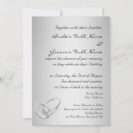 Plantilla moderna de invitación a bodas de plata