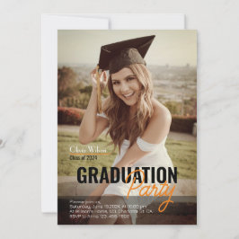 Plantilla moderna de invitación para fiesta de gra