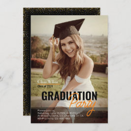 Plantilla moderna de invitación para fiesta de gra