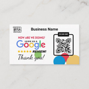 Plantilla moderna de la tarjeta de visita de Googl