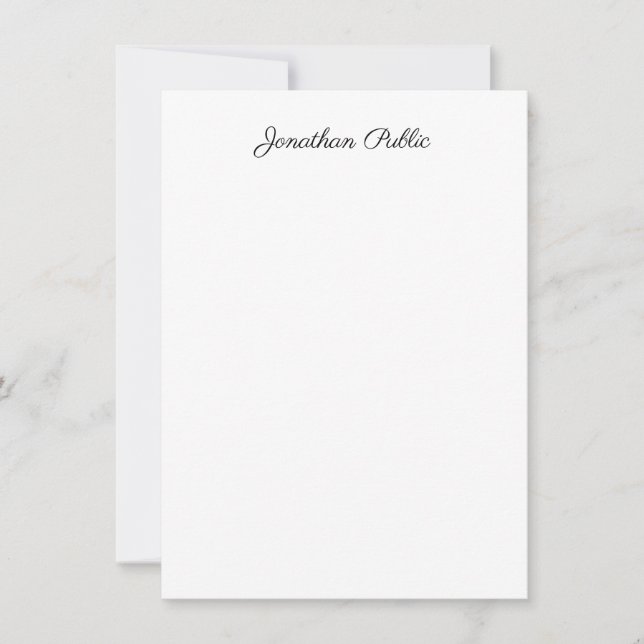 Plantilla moderna de script de caligrafía creativa (Anverso)