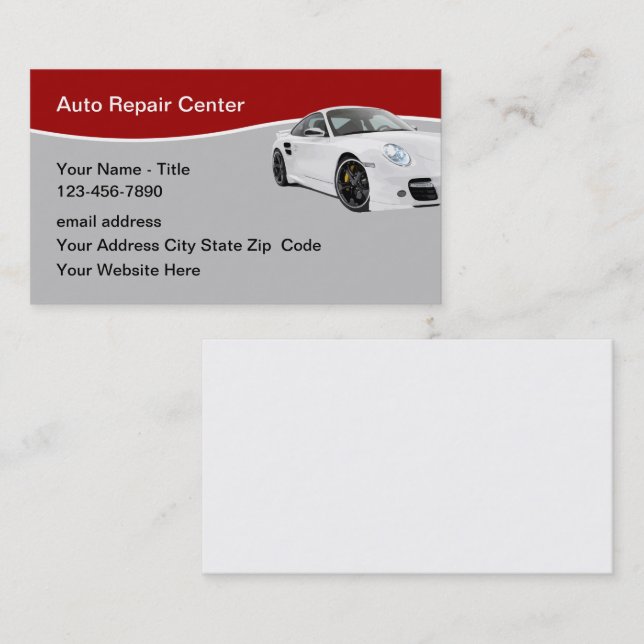 Plantilla moderna de tarjeta de presentación de Au (Anverso / Reverso)