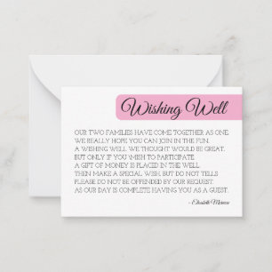 Plantilla moderna de tarjeta de Rubor Wshing Well