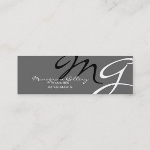 Plantilla moderna de tarjetas de empresa de monogr