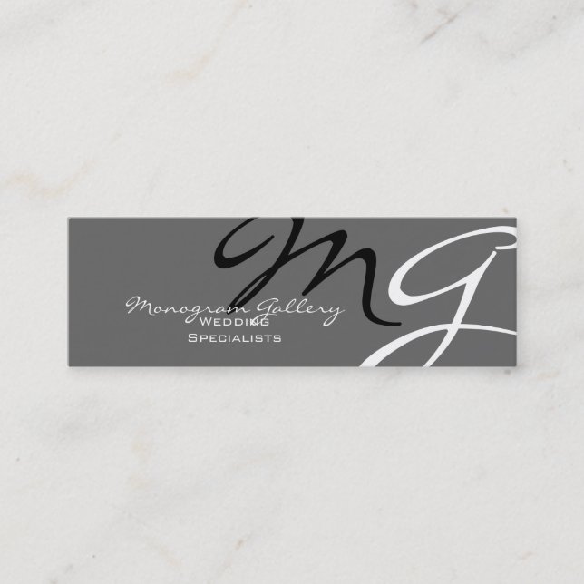 Plantilla moderna de tarjetas de empresa de monogr (Anverso)