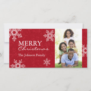 Plantilla moderna de tarjetas de fotos de Navidad