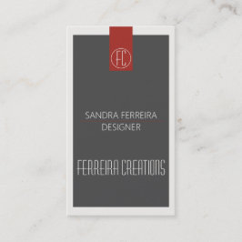 Plantilla moderna de tarjetas de visita Red and Gr