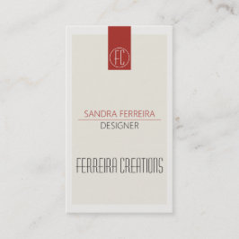 Plantilla moderna de tarjetas de visita Red White