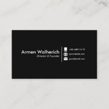 Plantilla moderna de tarjetas Minimalistas para em