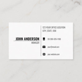 Plantilla moderna de tarjetas Minimalistas para em