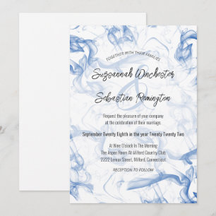 Plantilla moderna Minimalista de Boda de niebla az