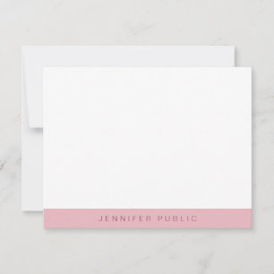 Plantilla moderna Minimalista de color blanco Rosa