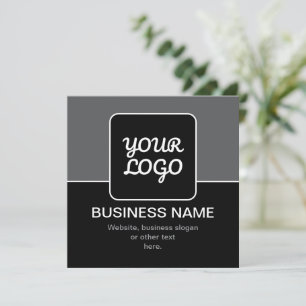 Plantilla moderna para tu logotipo Negro Gris y