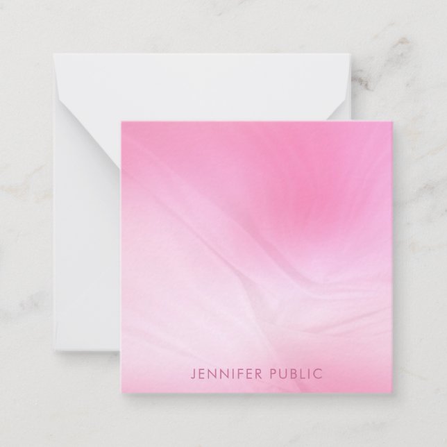Plantilla moderna simple elegante rosa trendy (Anverso)