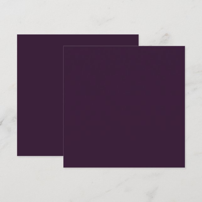 Plantilla monocroma morado ciruela para PRESUPUEST (Anverso / Reverso)