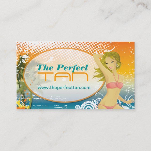 Plantilla móvil de la tarjeta de visita del salón (Anverso)