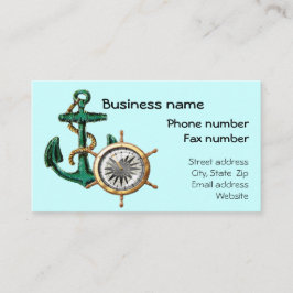 Plantilla náutica de la tarjeta de visita