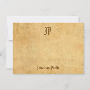 Plantilla nostálgica de caligrafía monograma vinta