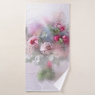 Plantilla para Bouquet de rosas rojas abstractas