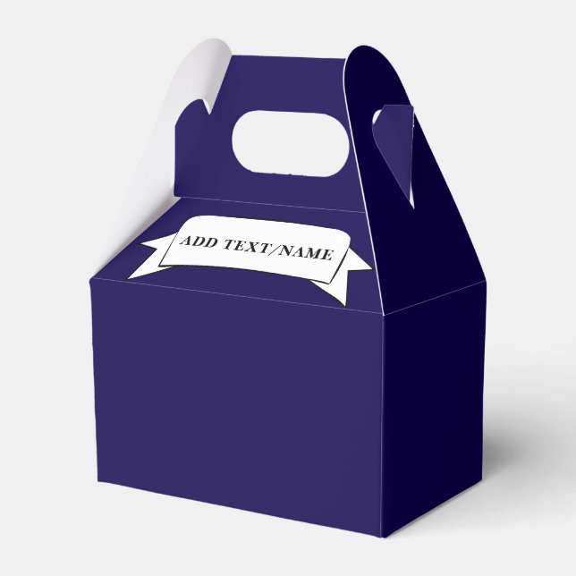 Plantilla para cajas de favores con cintas (Front Side)