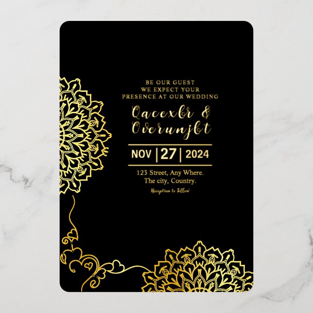 Plantilla para el diseño de tarjeta de invitación  (Anverso)